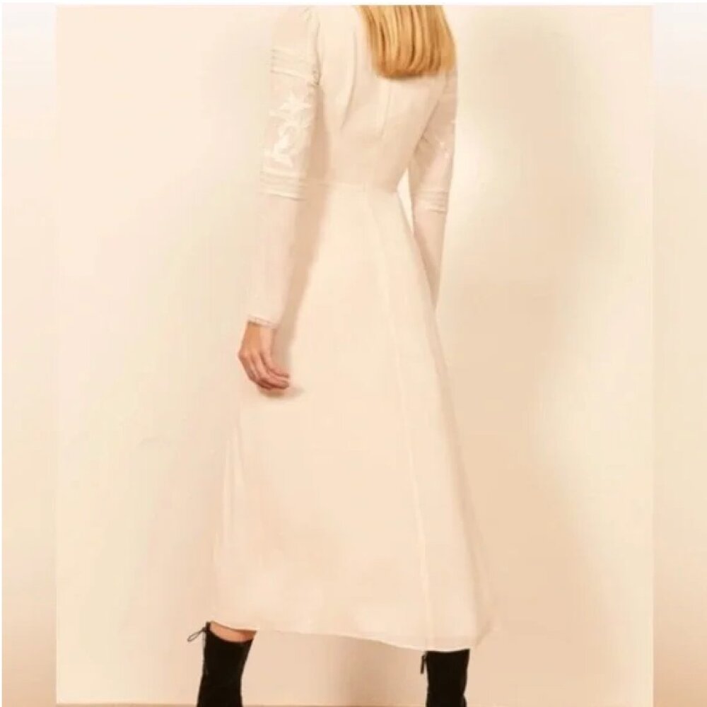 REFORMATION Adelia Midi Dress Sz 8 - Picture 5 of 12